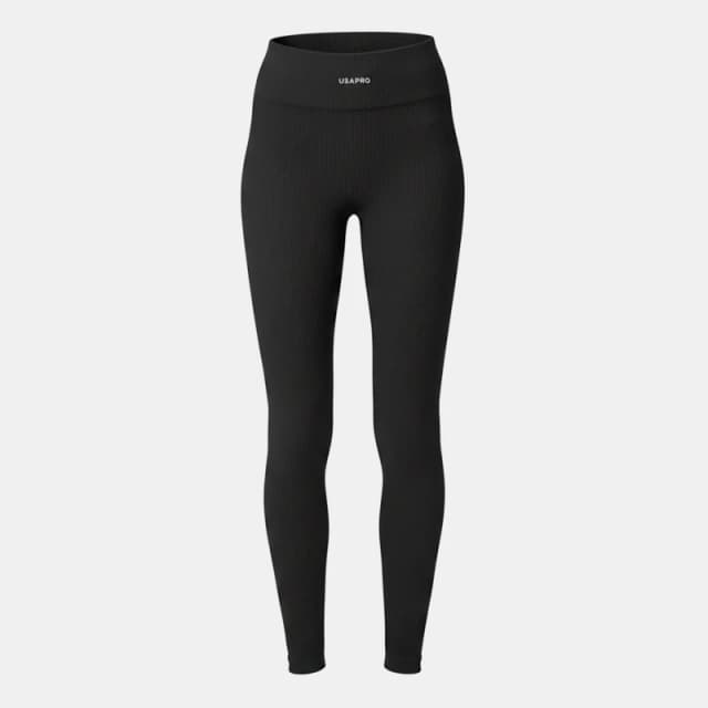 USA Pro Ribbed Leggings Womens - Black 6