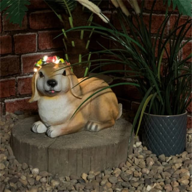 Netagon Garden Outdoor Solar Powered Light Up Animal Rabbit Ornament Gnome Decoration
