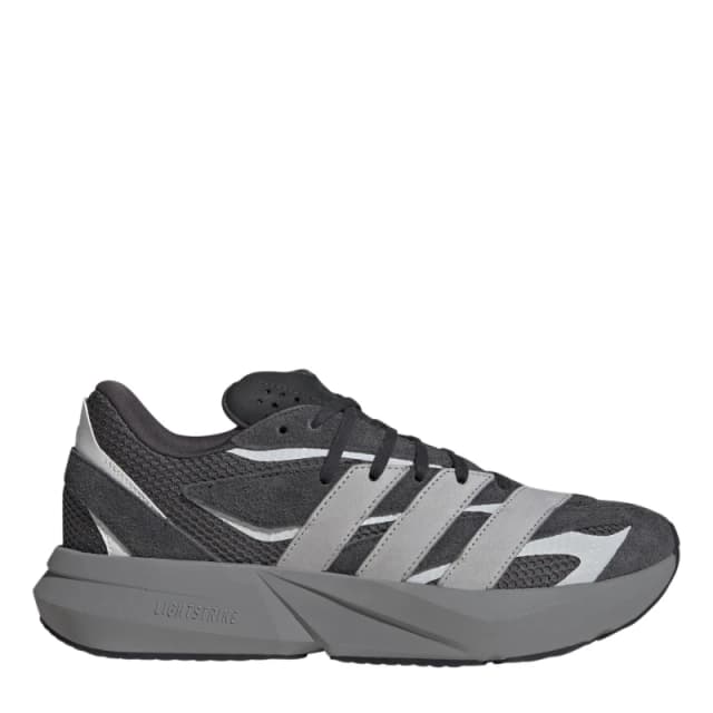 adidas Mens Lightblaze Runners Carbon/Grey/Wht male 7.5 (41.3)
