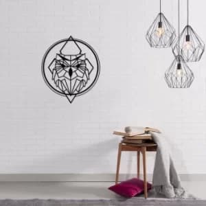 Owly Black Decorative Metal Wall Accessory
