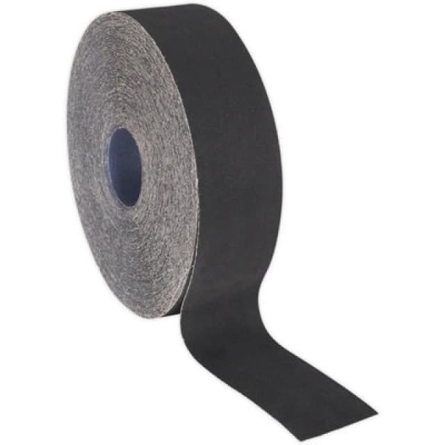 Loops Blue Twill Emery Roll - 50mm x 50m - Flexible & Tear Resistant - 80 Grit Multi