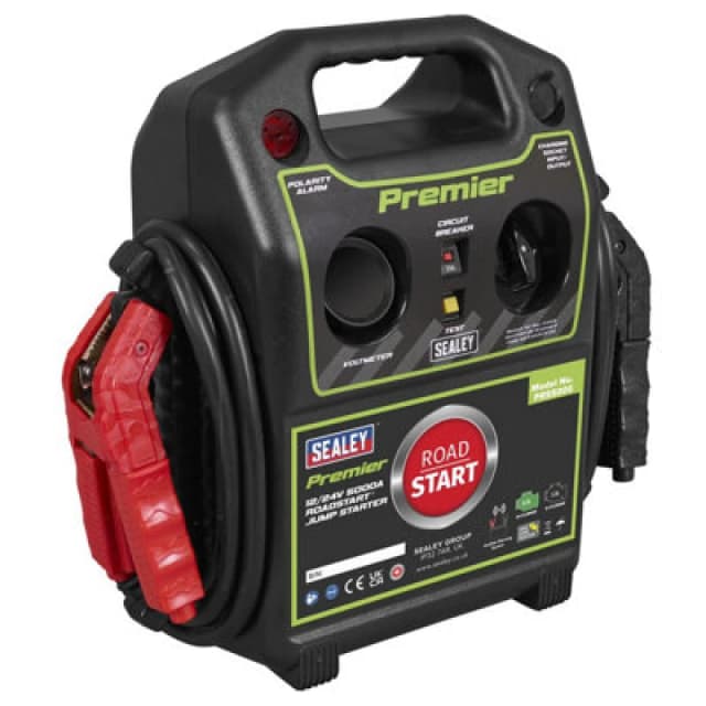 Sealey Premier PRS5000 Roadstart Emergency Jump Starter PRS5000 Output Voltage: 12v or 24v