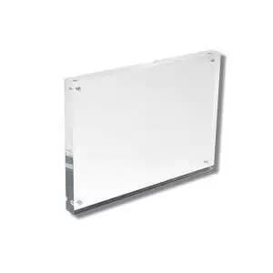 Deflecto Magnetic Block Desktop Card Holder Acrylic A5 15mm MCHA511