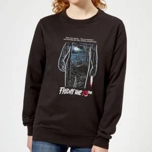 Friday the 13th Vintage Poster Womens Sweatshirt - Black - 5XL