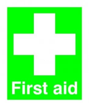 Safety Sign First Aid 100x250mm PVC