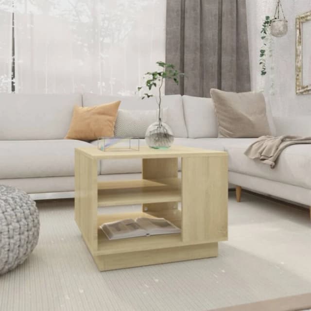 VIDAXL Coffee Table Sonoma Oak 55x55x43cm Engineered Wood Vidaxl 8720286836262
