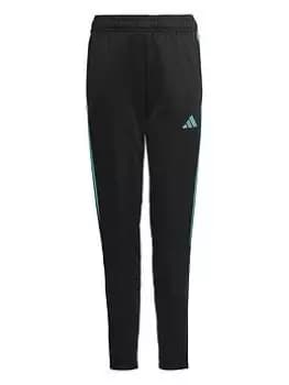 Boys, adidas Youth Tiro 23 Pant - Black/Blue, Size 7-8 Years