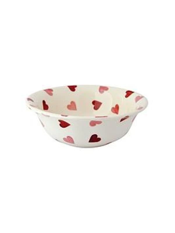 Breakfast Bowl: 16Cm Cereal Bowl Emma Bridgewater Pink Hearts, Ceramic