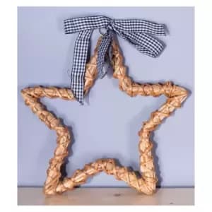 St Helens Natural Wicker Hollow Star Woven Willow