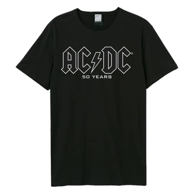 Amplified Amplified Men History Of A Tee AC DC T-Shirt in Black Size: X-Small Black XS Male 5063852066520