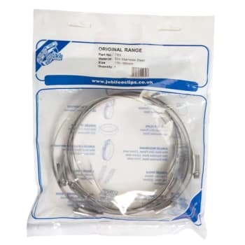 8.5SS Hose Clip Grade 304 Stainless Steel 184MM - 216MM