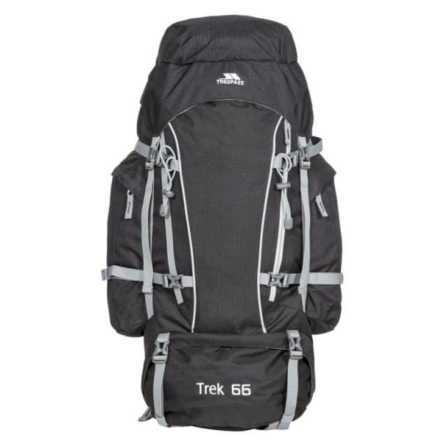 Trespass Trek 66 Backpack Rucksack (66 Litres) Grey