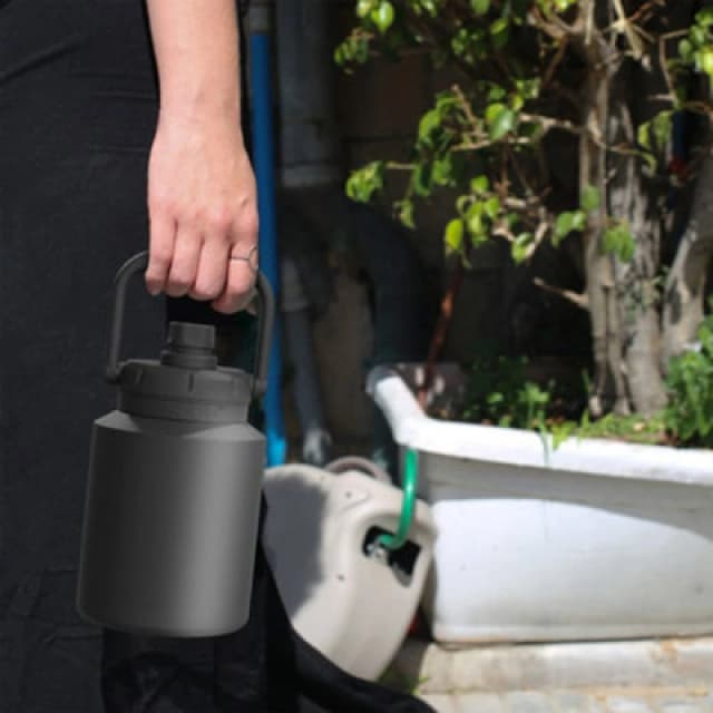 asobu Stainless Steel Double Walled Insulated Mini Jug 2 Litre Black Black