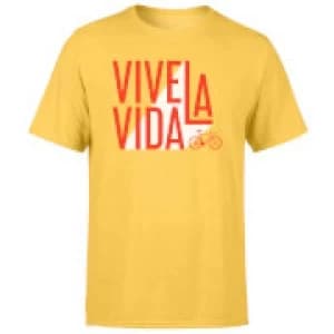Vive La Vida Mens Yellow T-Shirt - L - Yellow