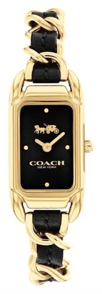 Coach 14504281 Womens Cadie Black Rectangle Dial / Black Watch