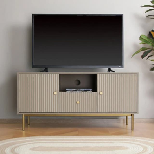 Home Garden Direct Devon - Modern TV Unit - Grey Grey Unisex