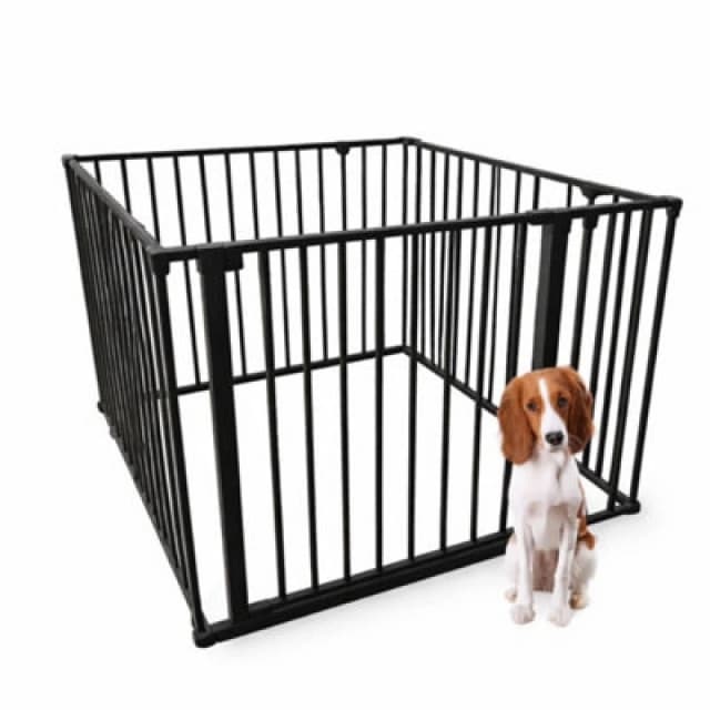Bettacare Pet Pen With Mat, 92Cm X 92Cm, Black, 70Cm High