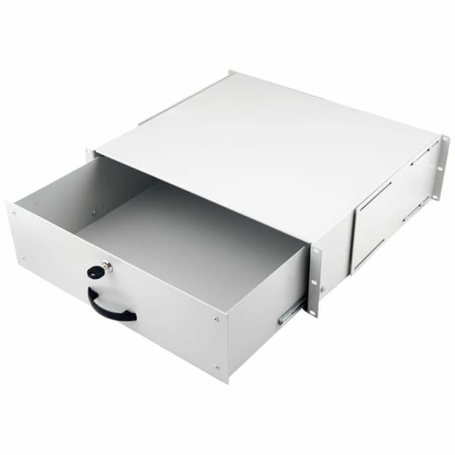 Equip Lockable Drawer 19'. 3U. RAL7035 Grey