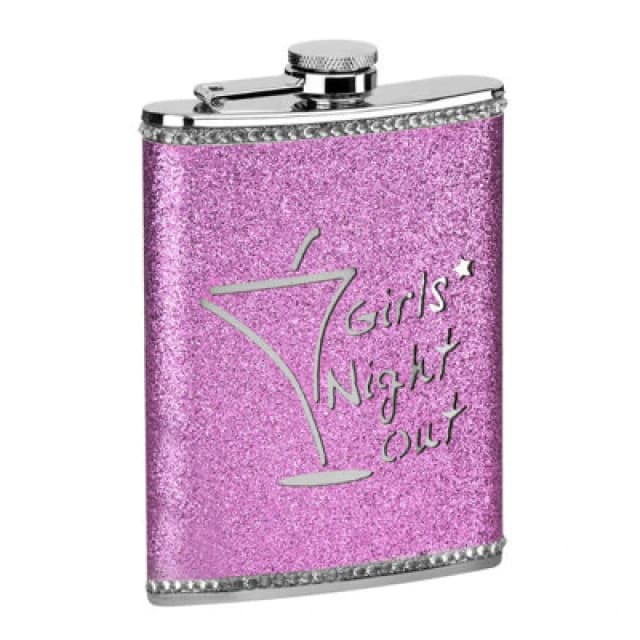 Premier Housewares Pink Girls Night Out Hip Flask Pink