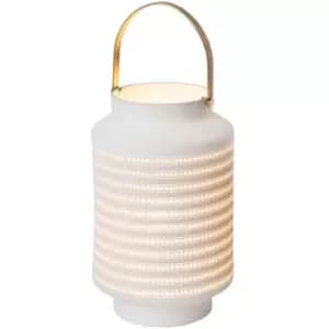 Lucide JAMILA - Table Lamp - Ø15.5cm- 1xE14 - White
