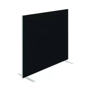 Floor Standing Screen 1400 x 1200mm Black KF90495