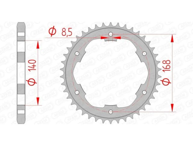 AFAM 92634-42 Chain Sprocket Steel Chain Sprocket (5479)