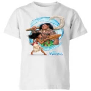 Moana Wave Kids T-Shirt - White - 11-12 Years
