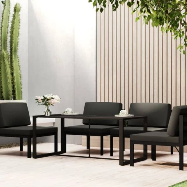 VIDAXL Outdoor Dining Table Anthracite 120x60x66cm Aluminium Vidaxl 8720286774250