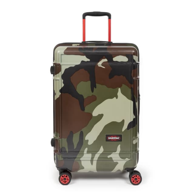 Eastpak Medium Trolley Spinner Suitcase - Resist'r Zip Medium Trolley Spinner Suitcase - Resist'r Zip - 68.5(h) x44.5(w) x 27(d) cm - Camo - Ek0a5blp1