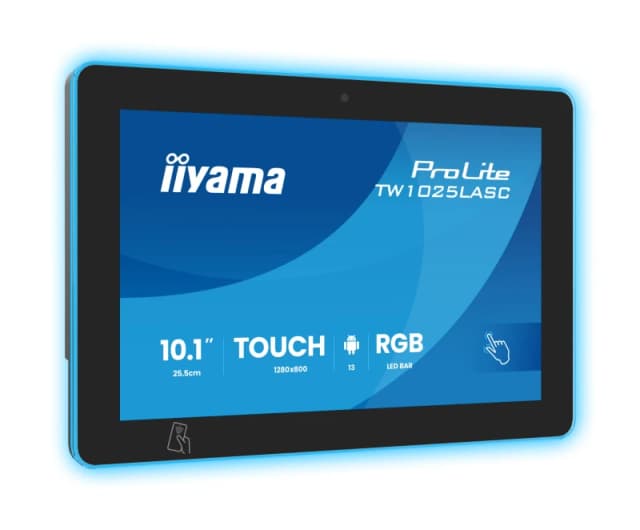 iiyama iiyama ProLite TW1025LASC-B3PNR computer monitor 25.6cm (10.1") 1280 x 800 pixels WXGA LED Touch Screen Multi-user Black TW1025LASC-B3PNR