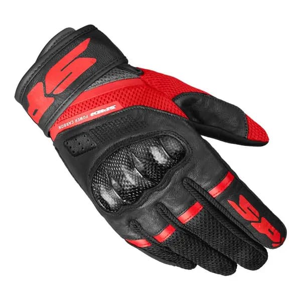 Spidi Power Carbon Gloves Red Size 2XL