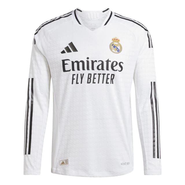 adidas adidas Real Madrid Authentic Long-Sleeve Home Shirt 24/25 White male S