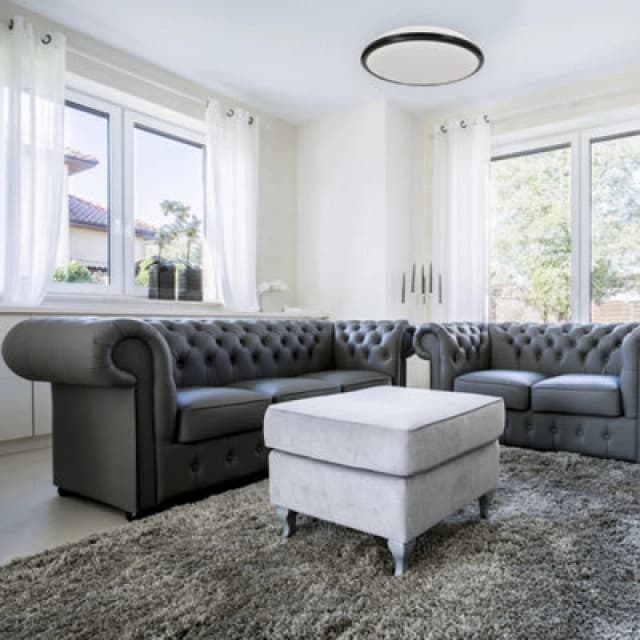 Milagro Terma LED Black Ceiling Lamp 28W(150W) Stylish And Robust Ip44 Great For Bedroom Kitchen Outdoor