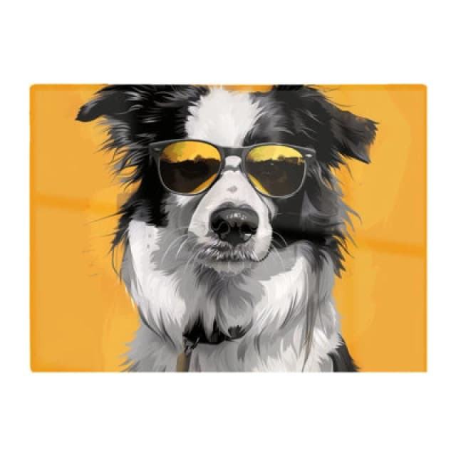 Warren Reed Designer Cool Collie With Attitude Chopping Board
