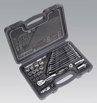 Sealey AK7951 Socket & Spanner Set 44pc 3/8"Sq Drive WallDrive Metric