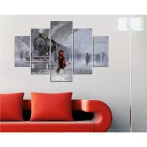 ST140 Multicolor Decorative MDF Painting (5 Pieces)