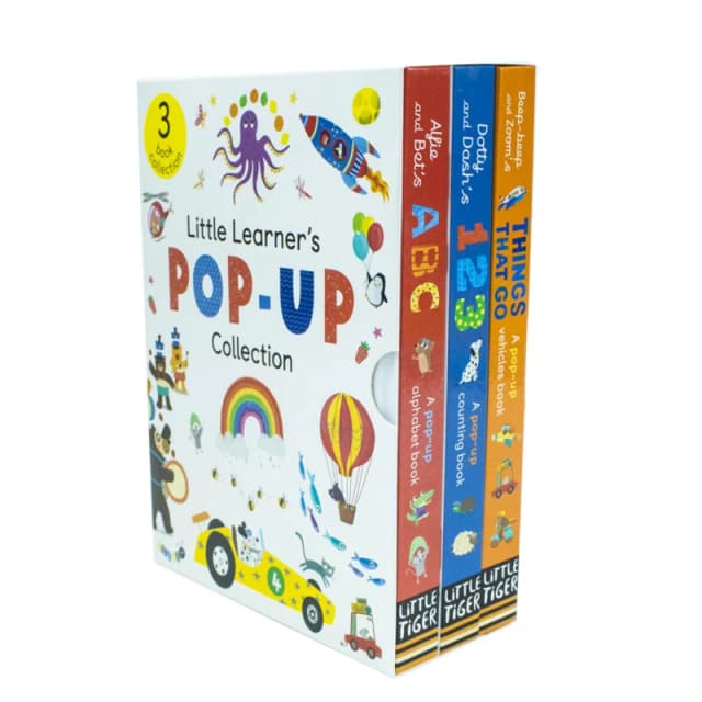 Little Learners Pop-Up Collection 3 Books Box Set Beep-Beep & Zooms Things Little Tiger Books