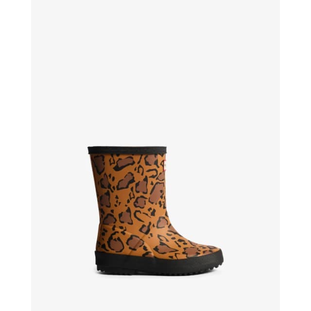 Hunter Kids Leopard Print Wellies Leopard unisex C10 (28)