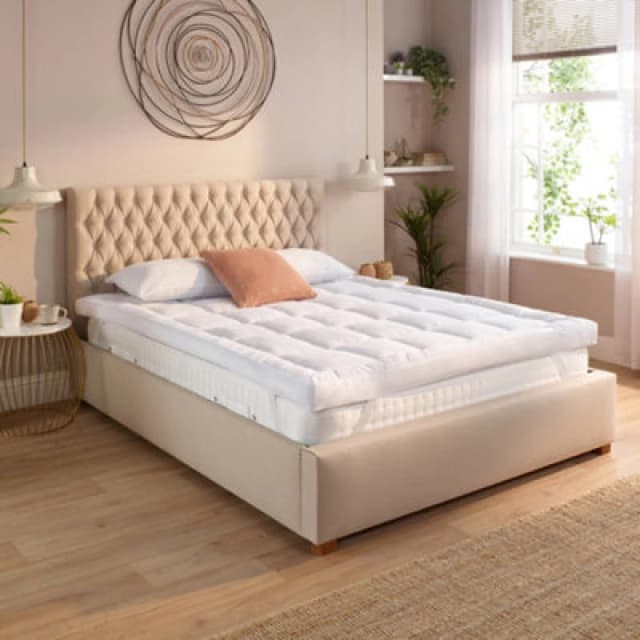 Slumberdown Climate Control Mattress Topper - White White Double
