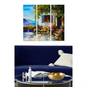 MDF6932331 Multicolor Decorative MDF Painting (3 Pieces)