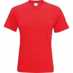 Mens Short Sleeve Casual T-Shirt (Medium) (Bright Red)