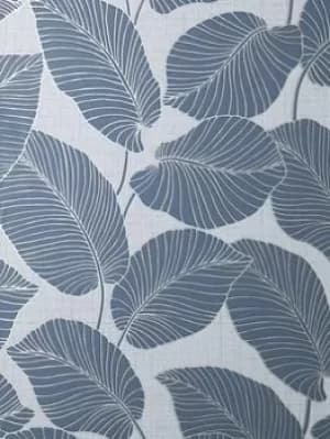 Fine Decor Larson Leaf Navy/Silver