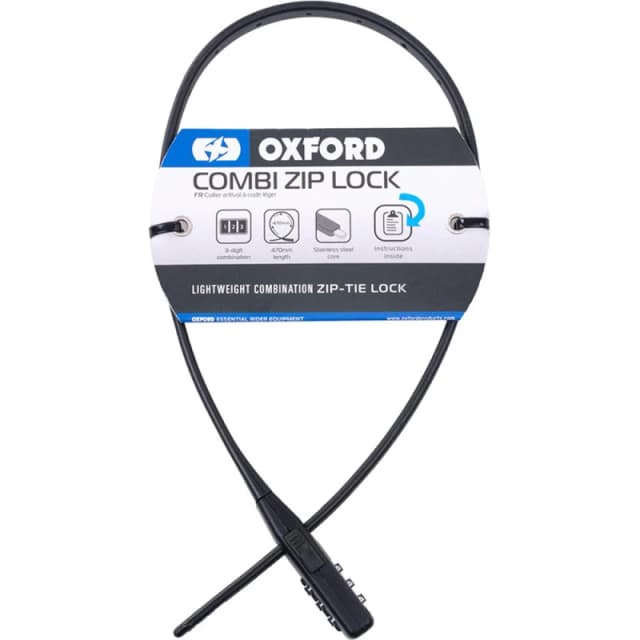 Oxford Combi Zip Lock 470mm Black Black