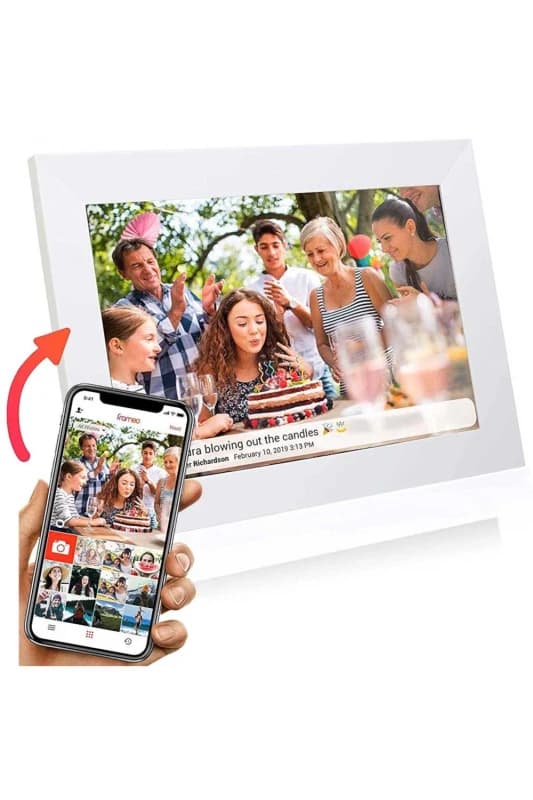 Grouptronics 'Gallery-10' WiFi Digital Photo Frame 10" in White White Unisex