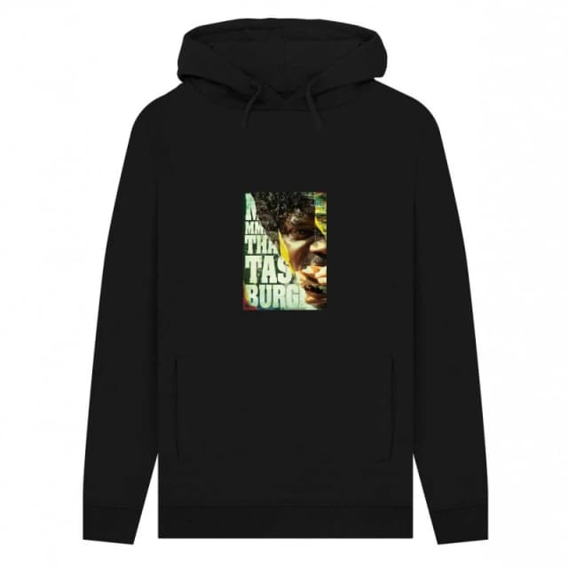 Pulp Fiction Mens Kahuna Burger Hoodie in Black Size: Small Black Male S