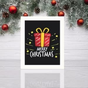 BCTNOEL-009 Multicolor Decorative Framed MDF Painting