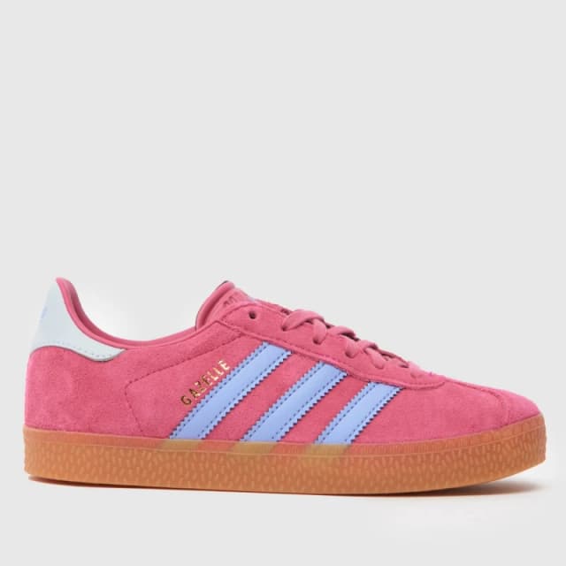 adidas Pink Multi Gazelle Girls Junior Trainers Pink Multi UK 1 (EU 33)