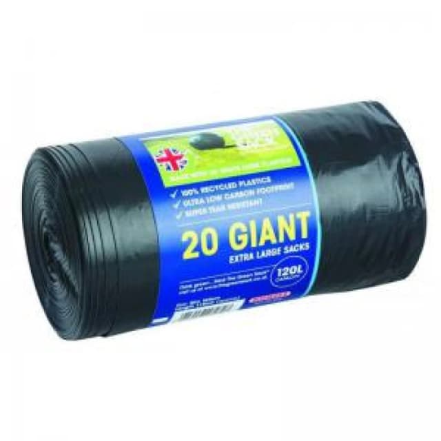 CPD The Green Sack Extra Large Refuse Sacks 120 Litre Roll (Pack...