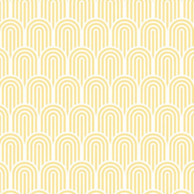 Hoopla Walls Retro Arch Matt Wallpaper Yellow