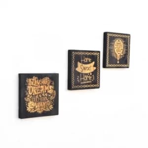 LAZ092 Multicolor Decorative Wooden Wall Accessory